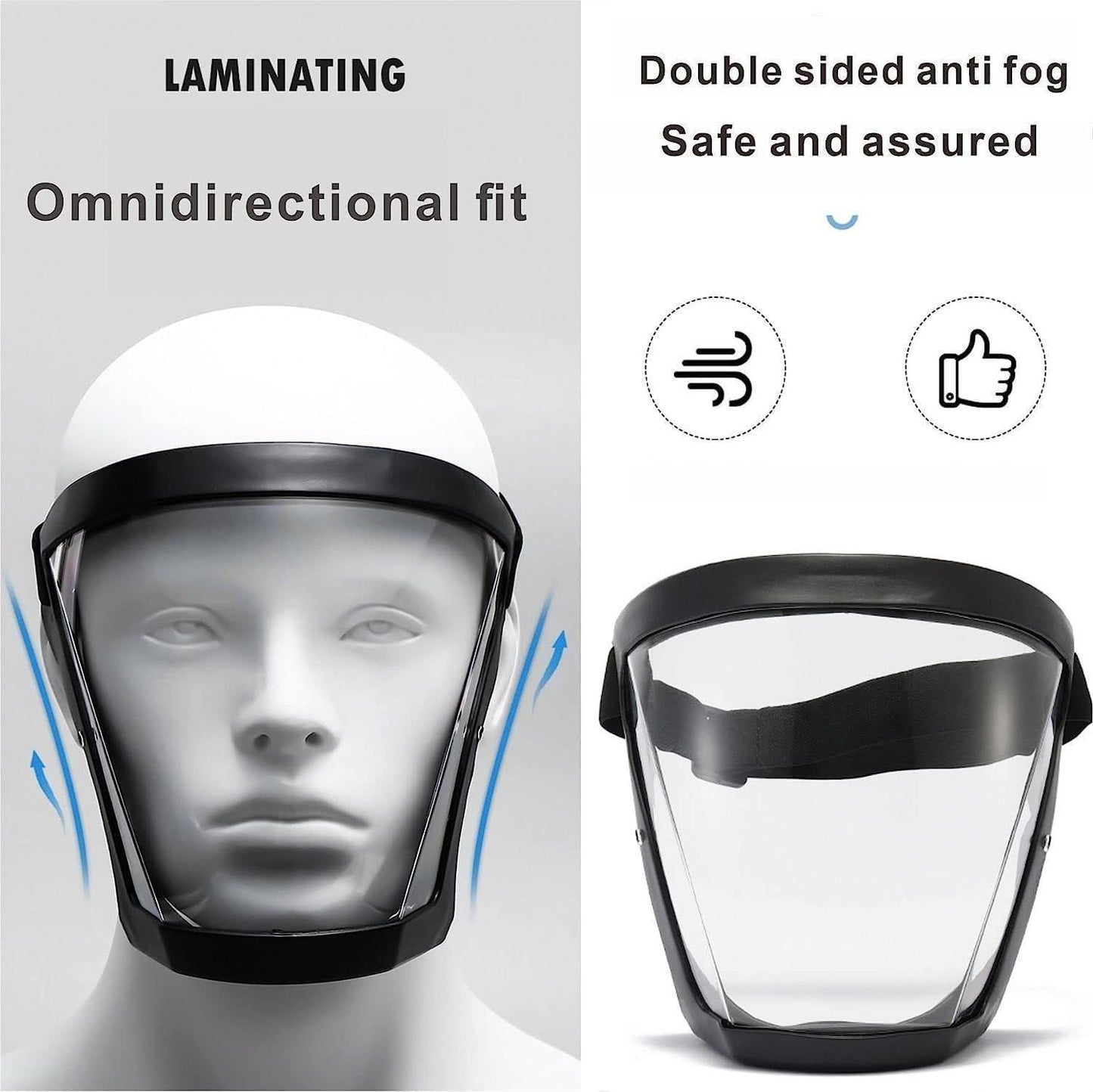 Anti-Fog Transparent Full-Face Mask