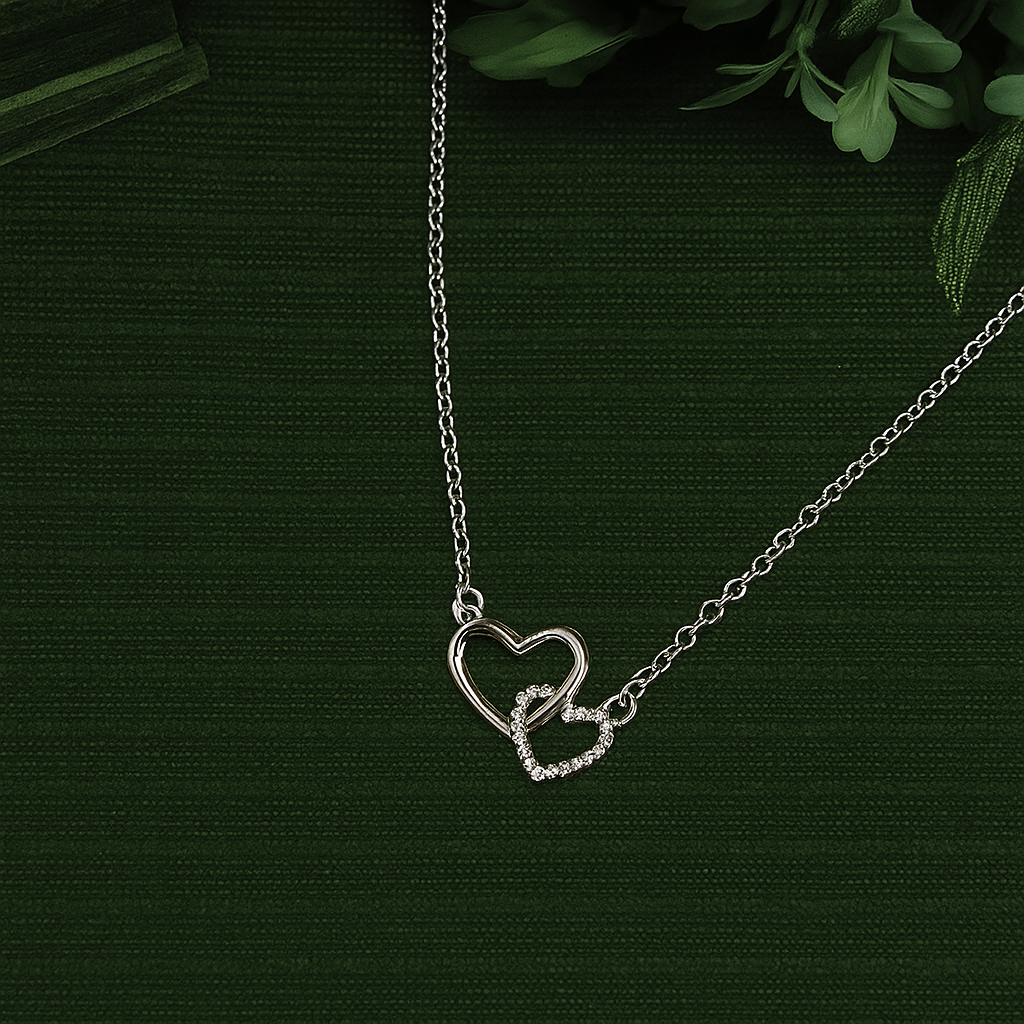 Women's Dual Heart Pendant