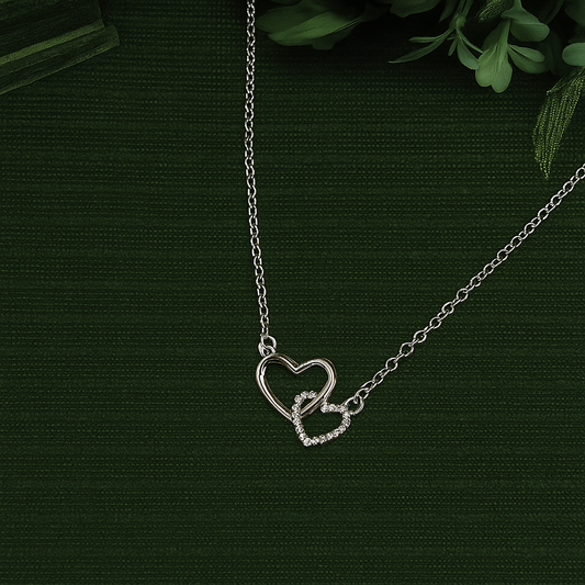 Women's Dual Heart Pendant