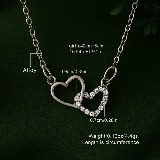 Women's Dual Heart Pendant