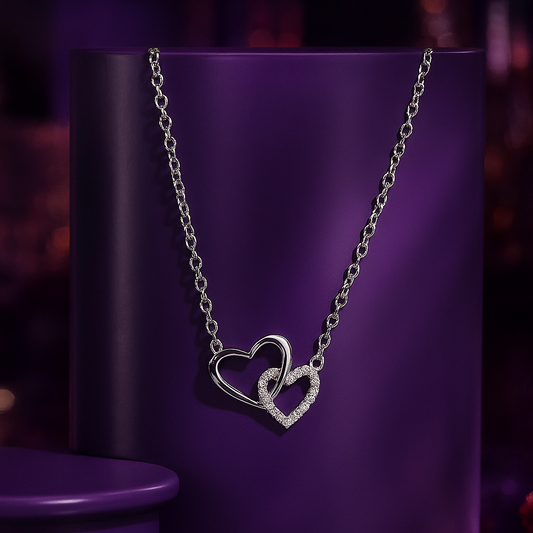 Women's Dual Heart Pendant