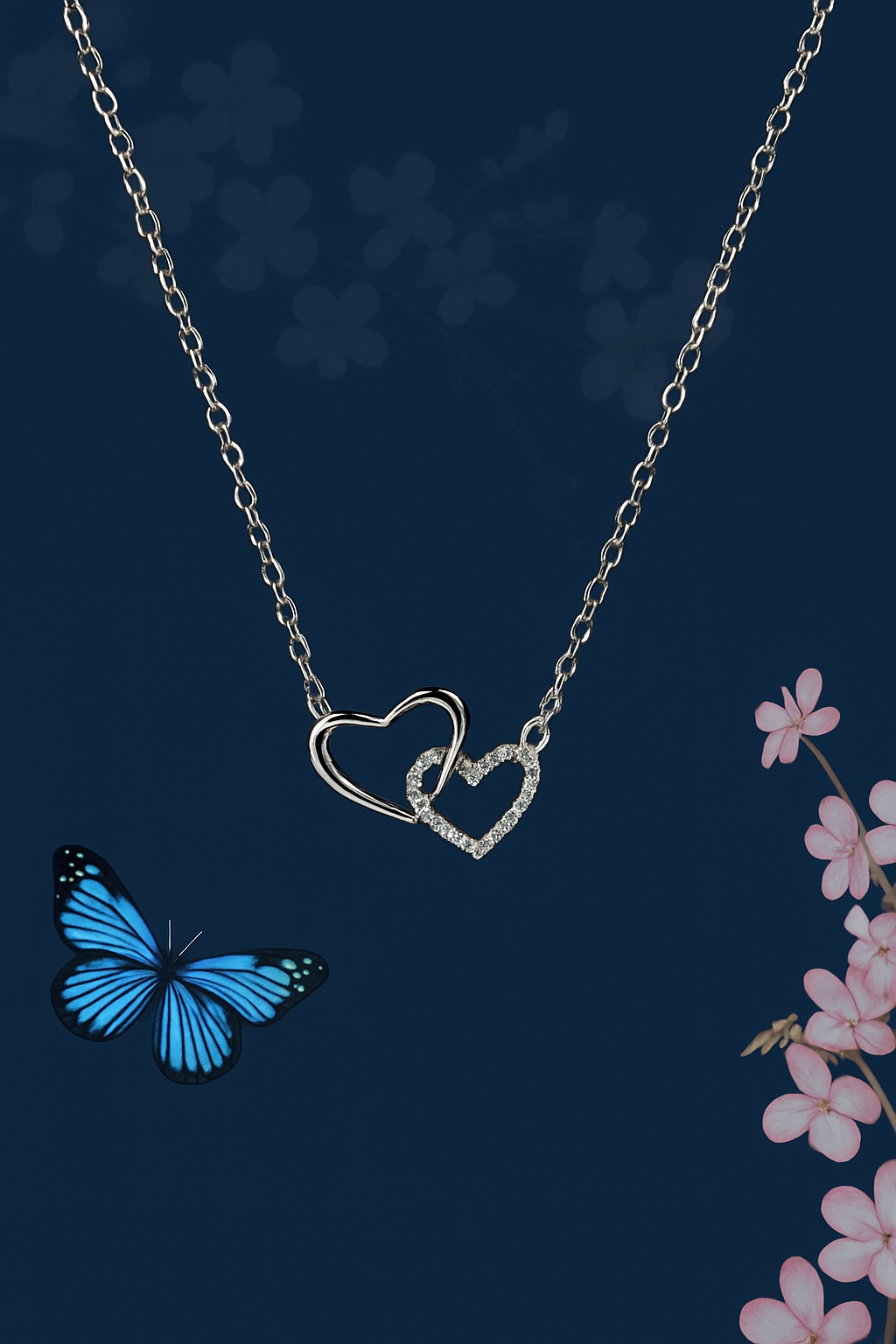 Women's Dual Heart Pendant