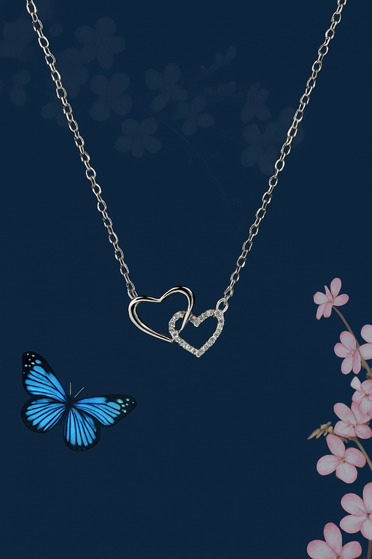 Women's Dual Heart Pendant
