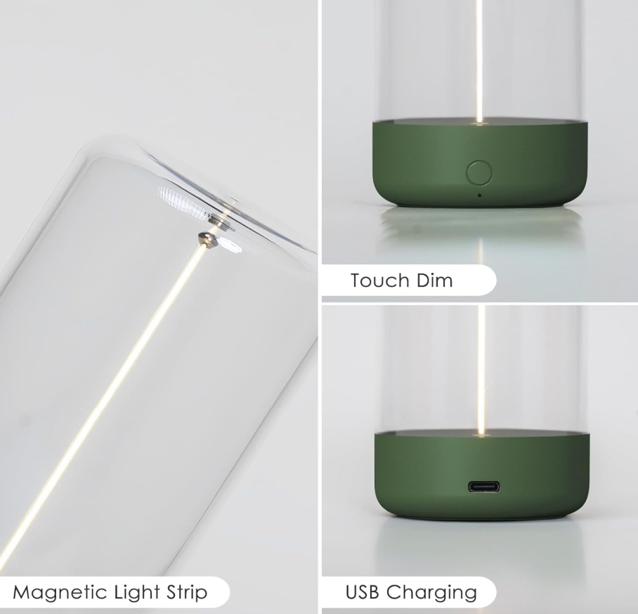 Magnetic lamp light