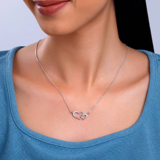 Women's Dual Heart Pendant