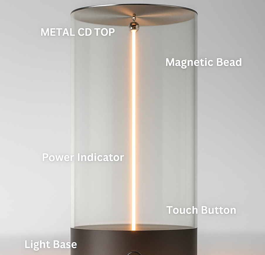 Magnetic lamp light
